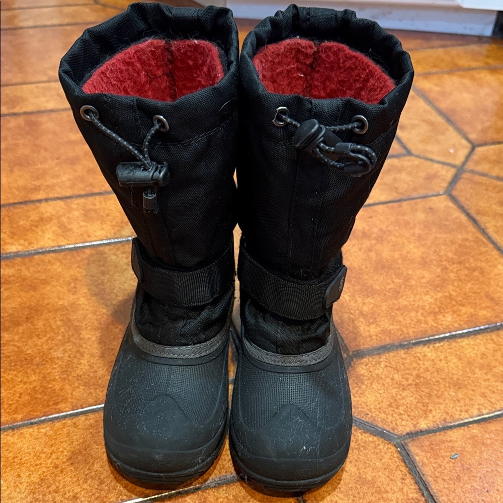 Kamik Black and Red Insulated Boots